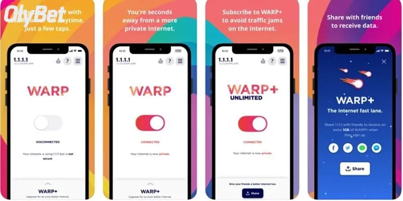 Kích hoạt WARP để có thể tham gia cá cược thoải mái